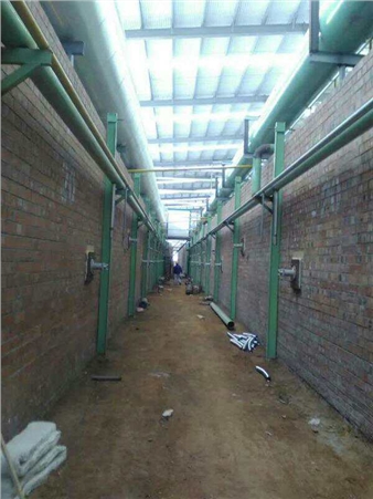 山東:天然氣紅磚窯爐燒嘴施工現場