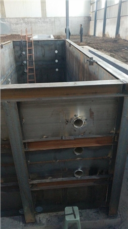 150噸天然氣化鋅爐施工現場